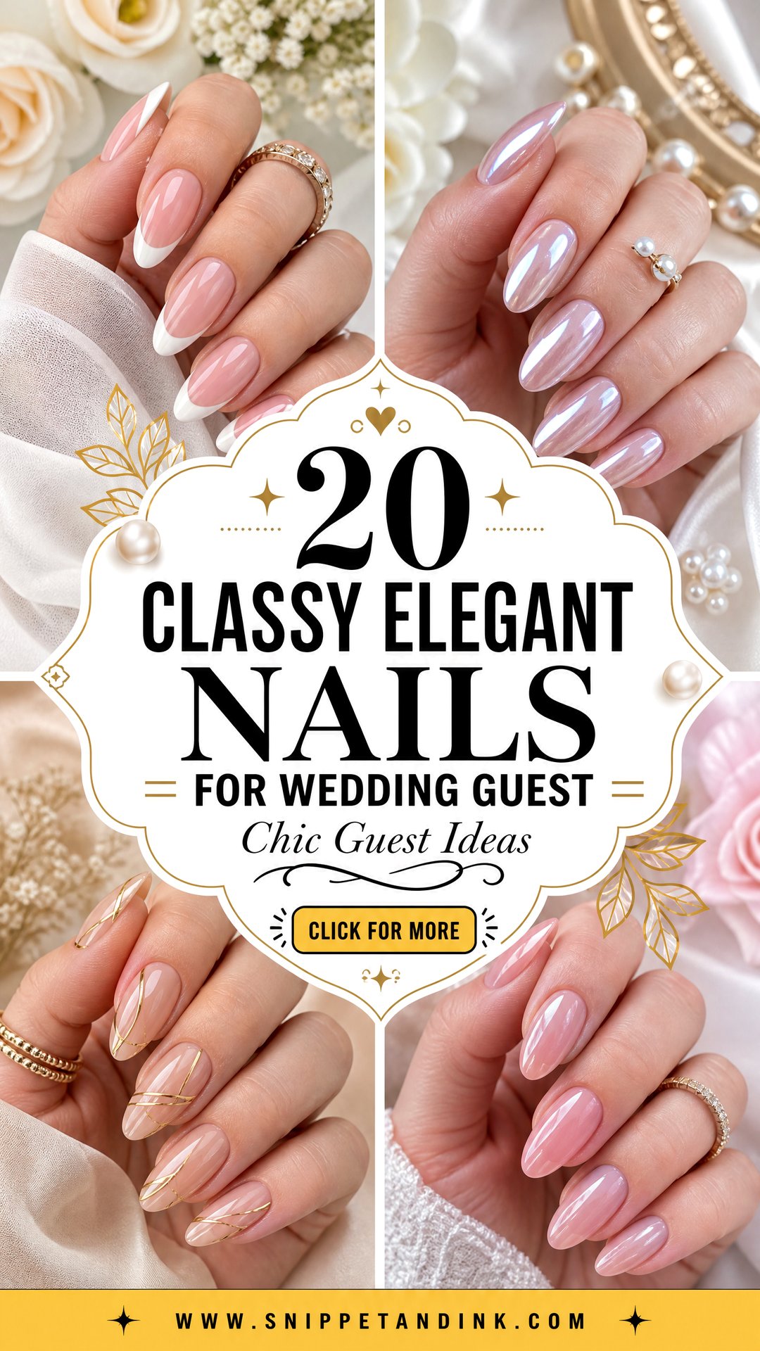 20 Classy Elegant Nails for Wedding Guest Chic Ideas - 20 Classy Elegant Nails for Wedding Guest: Chic Ideas