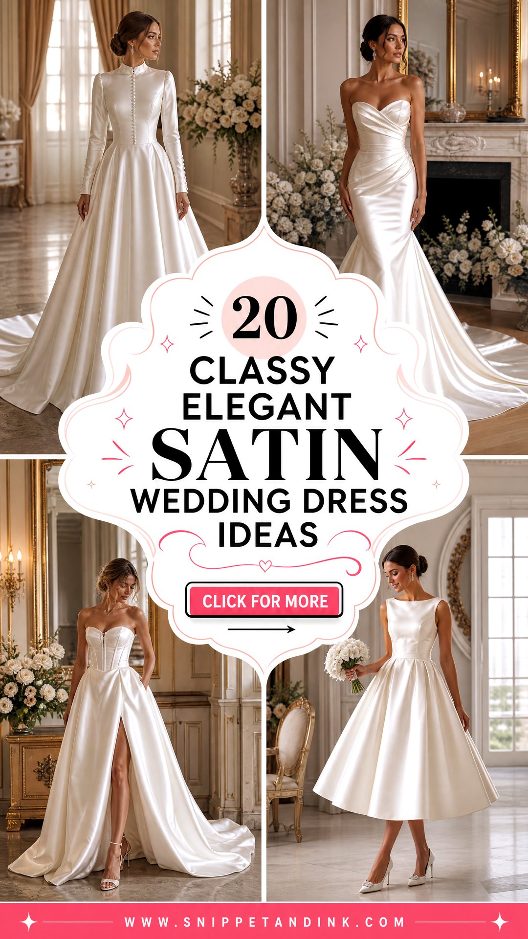 20 Classy Elegant Satin Wedding Dress Ideas for Luxe Brides - 20 Classy Elegant Satin Wedding Dress Ideas for Luxe Brides