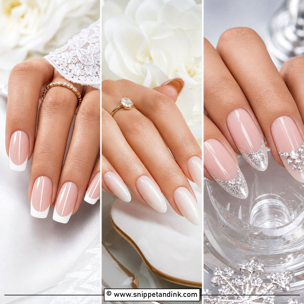 20 Classy Gel Wedding Nails for Bride Polished Ideas