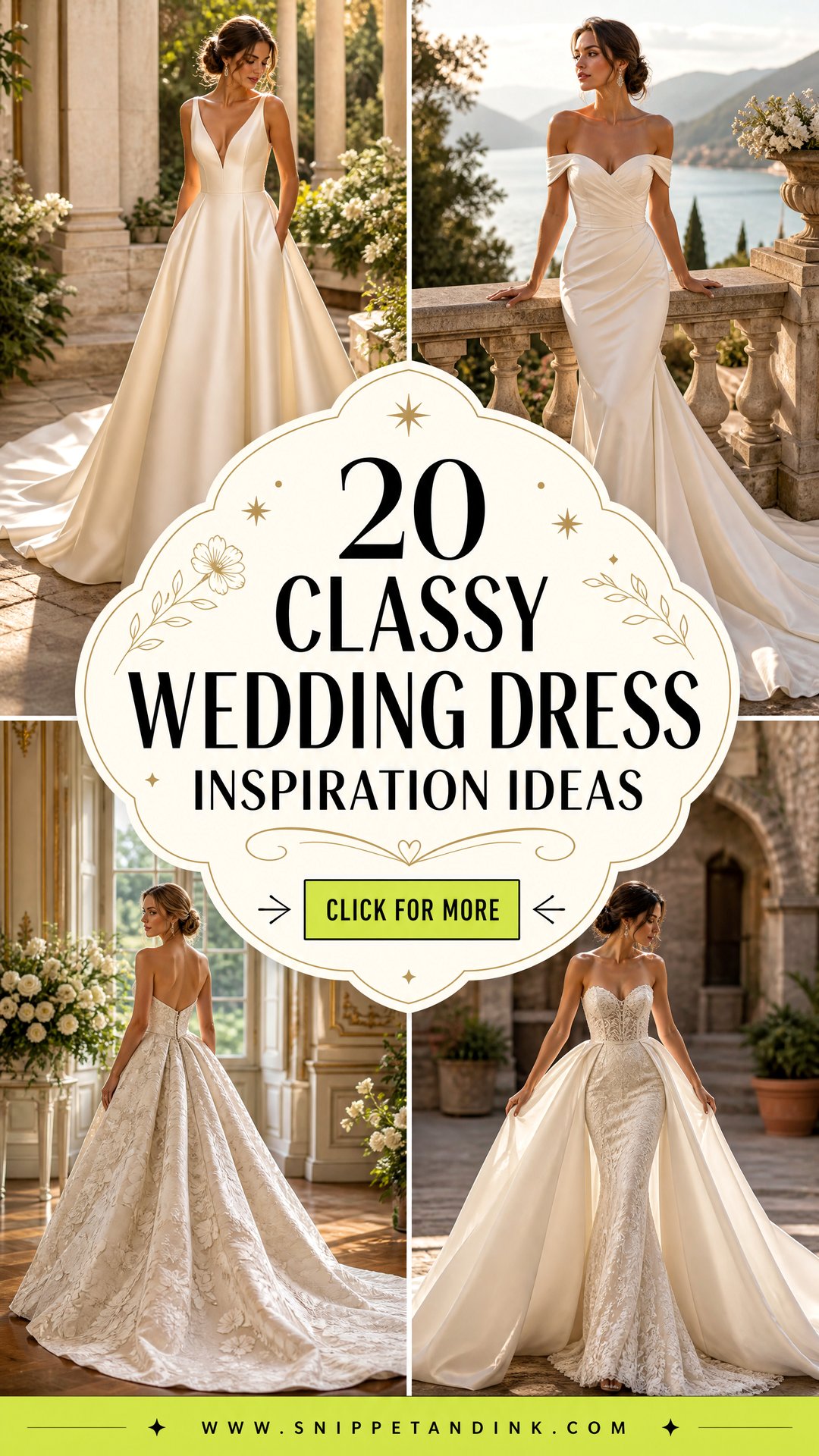 20 Classy Wedding Dress Inspiration Ideas for a Luxe Look - 20 Classy Wedding Dress Inspiration Ideas for a Luxe Look