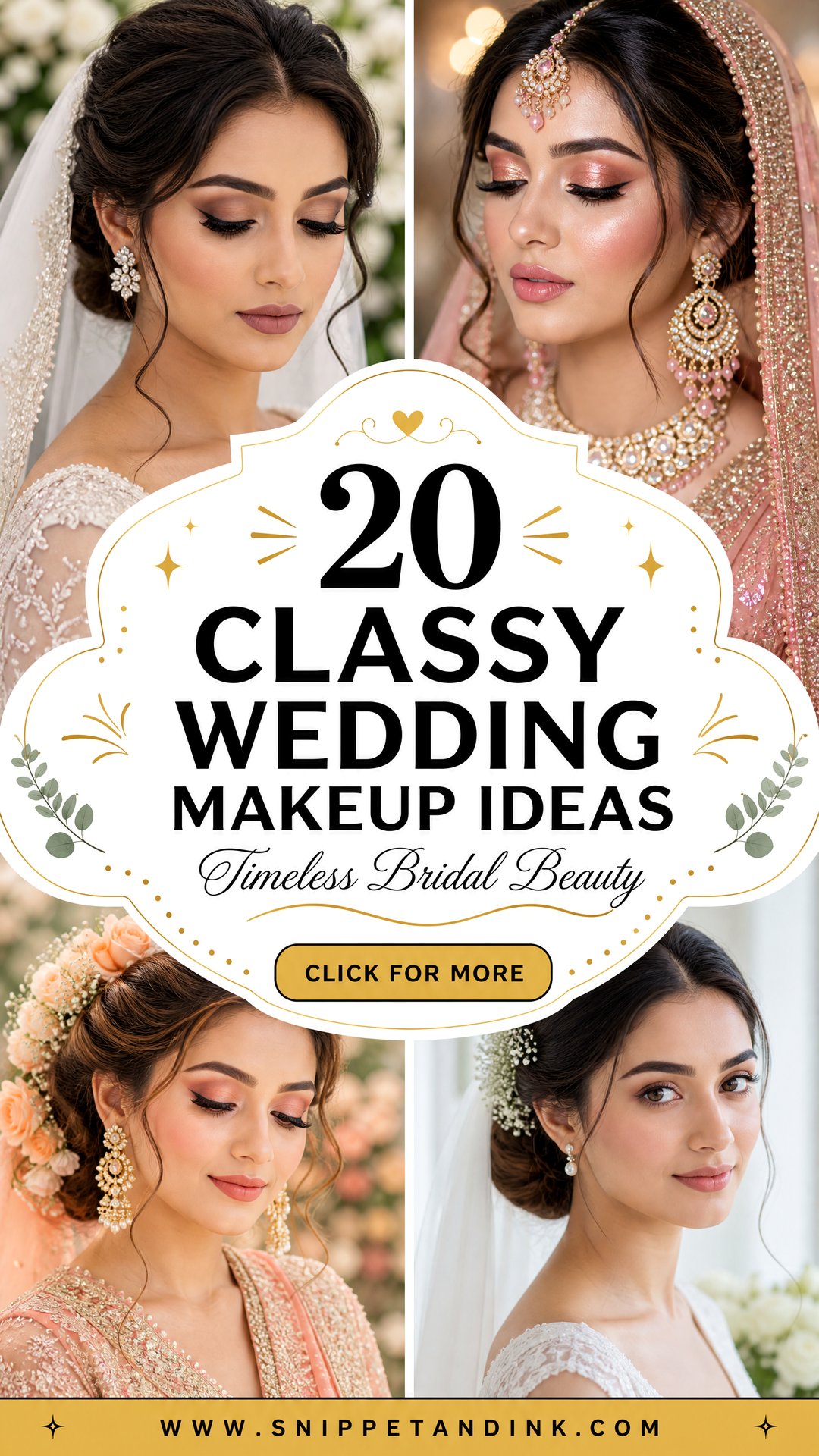 20 Classy Wedding Makeup Ideas for Timeless Bridal Beauty - 20 Classy Wedding Makeup Ideas for Timeless Bridal Beauty