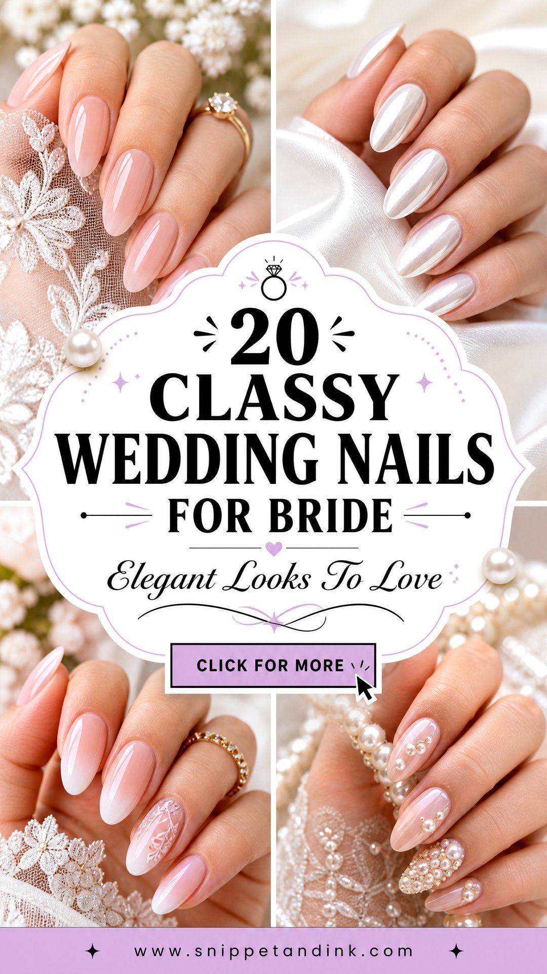 20 Classy Wedding Nails for Bride Elegant Looks to Love - 20 Classy Wedding Nails for Bride: Elegant Looks to Love