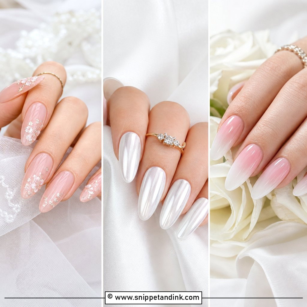 20 Classy Wedding Nails for Bride Elegant Looks to Love