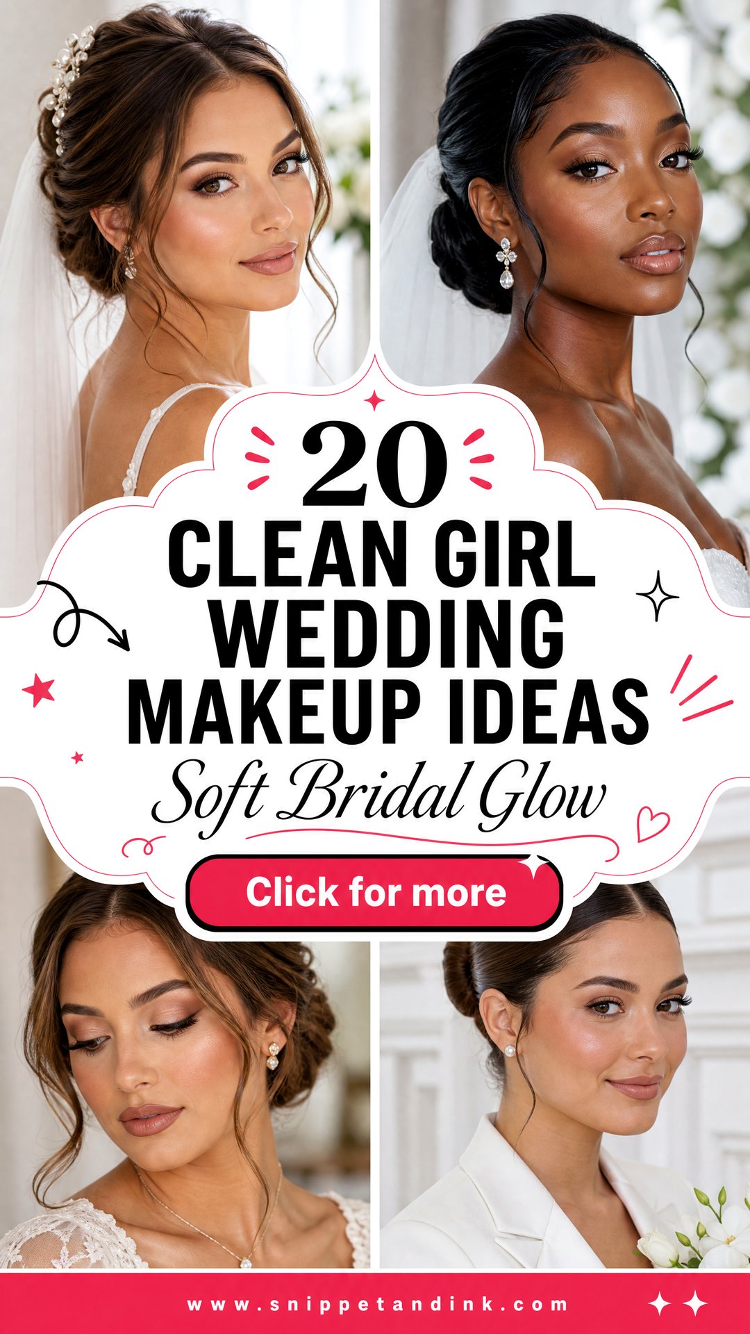 20 Clean Girl Wedding Makeup Ideas for a Soft Bridal Glow - 20 Clean Girl Wedding Makeup Ideas for a Soft Bridal Glow