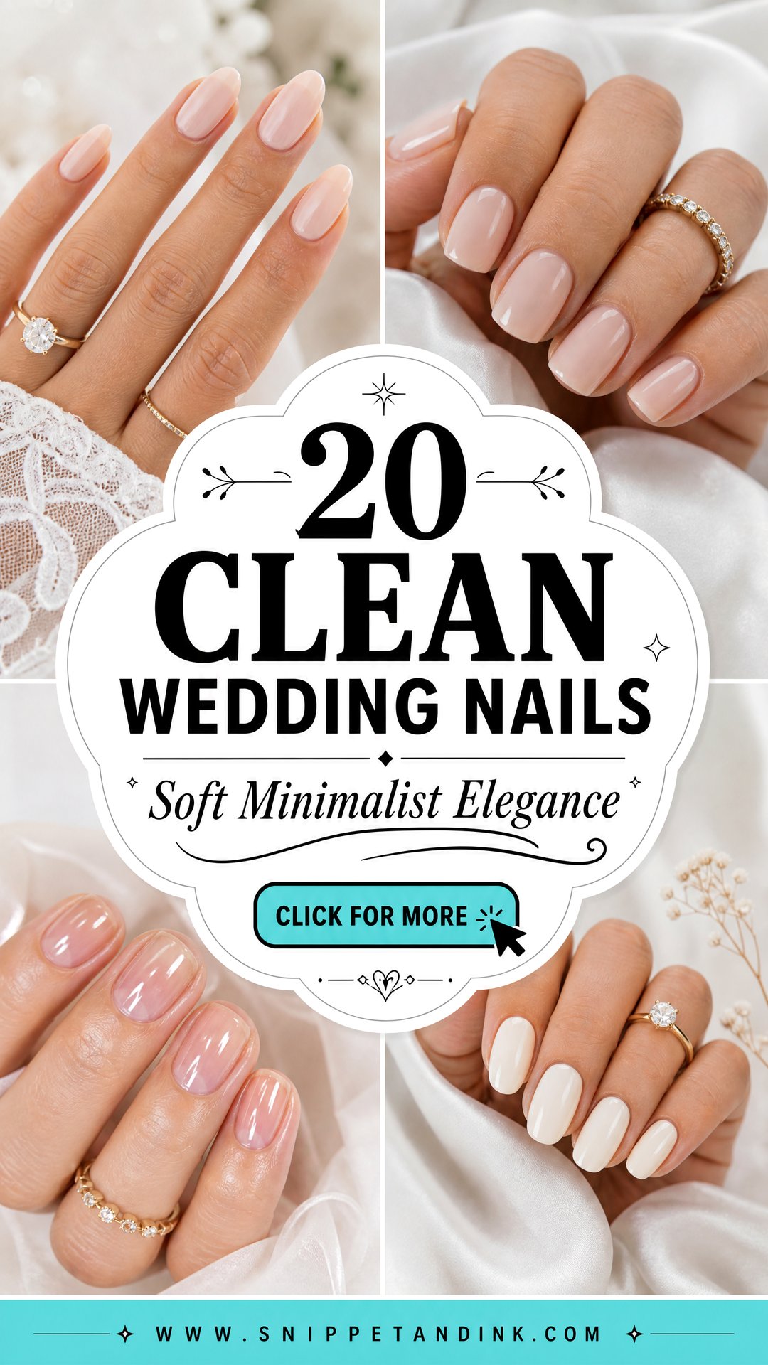 20 Clean Wedding Nails for Soft Minimalist Bridal Elegance - 20 Clean Wedding Nails for Soft Minimalist Bridal Elegance