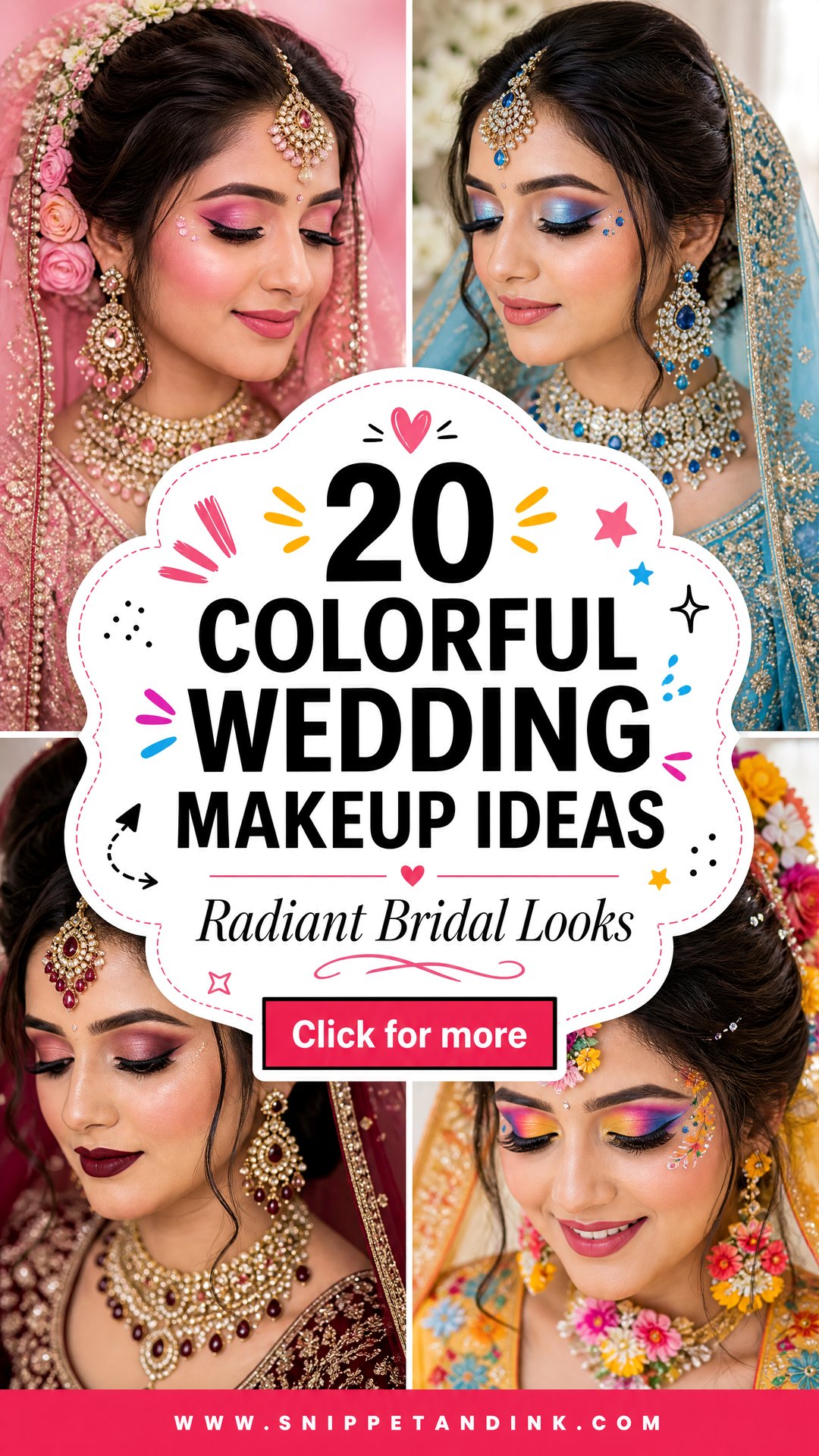 20 Colorful Wedding Makeup Ideas for Radiant Bridal Looks - 20 Colorful Wedding Makeup Ideas for Radiant Bridal Looks