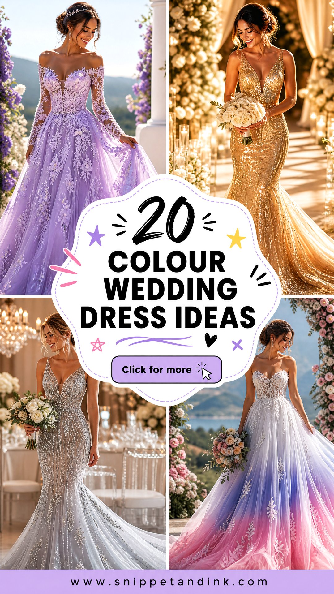 20 Colour Wedding Dress Ideas for Bold Modern Brides Who Dare - 20 Colour Wedding Dress Ideas for Bold, Modern Brides Who Dare