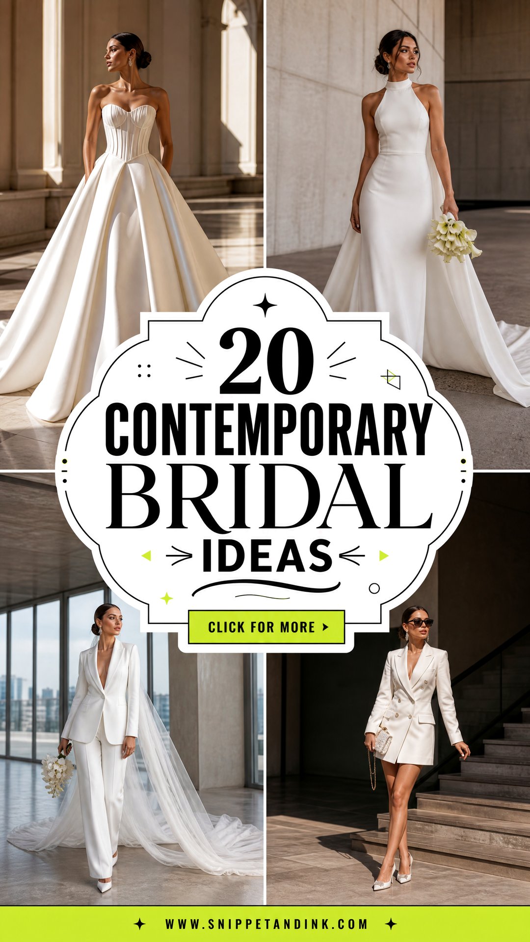 20 Contemporary Bridal Ideas for a Fashion-Forward Look - 20 Contemporary Bridal Ideas for a Fashion-Forward Look