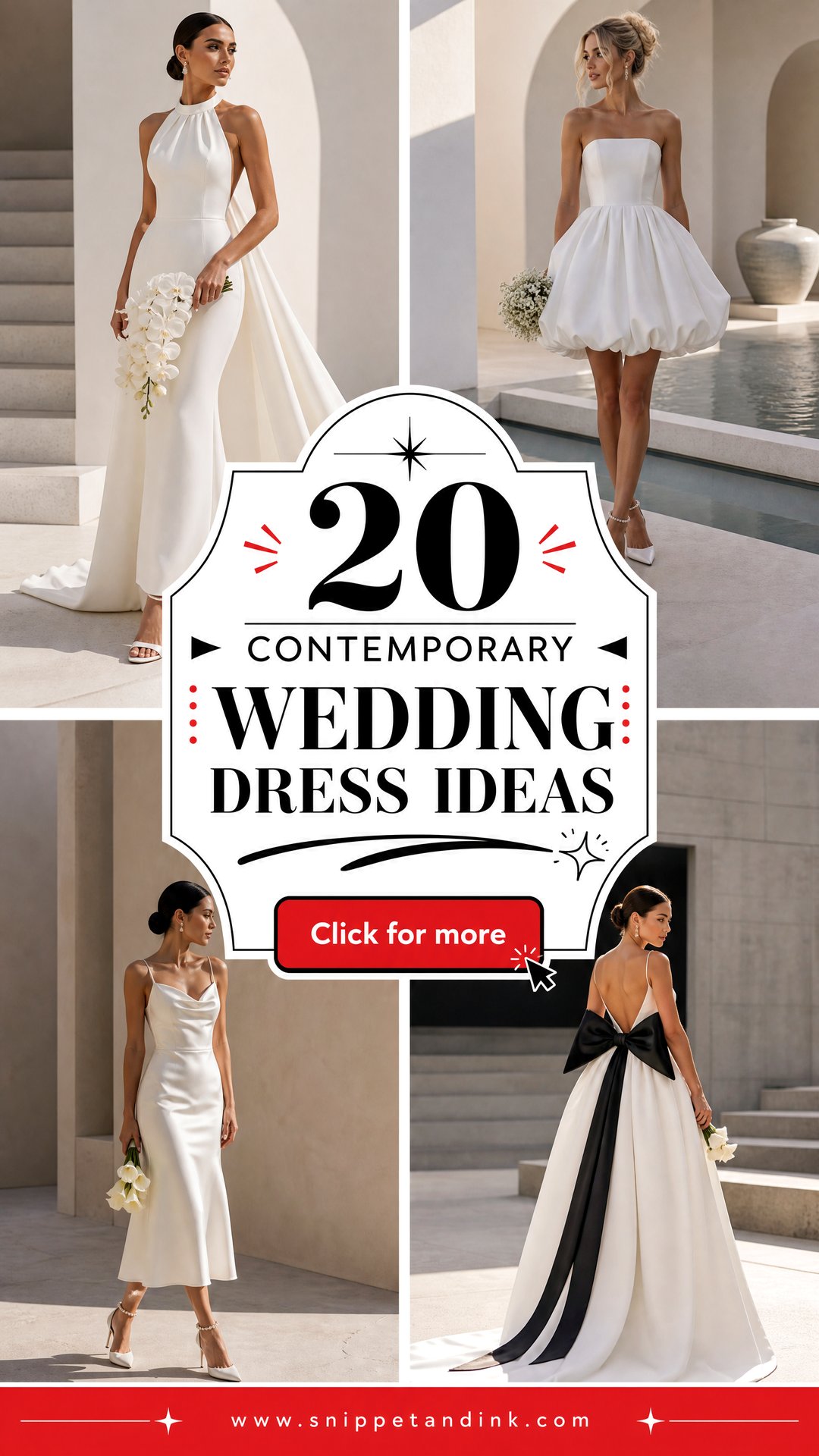 20 Contemporary Wedding Dress Ideas for Chic Modern Brides - 20 Contemporary Wedding Dress Ideas for Chic Modern Brides