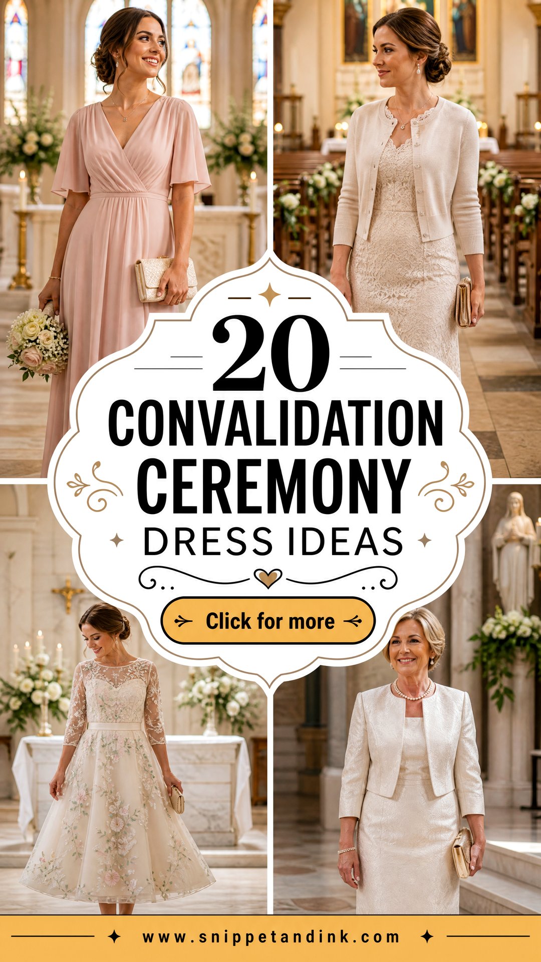 20 Convalidation Ceremony Dress Ideas for an Elegant Church Rite - 20 Convalidation Ceremony Dress Ideas for an Elegant Church Rite