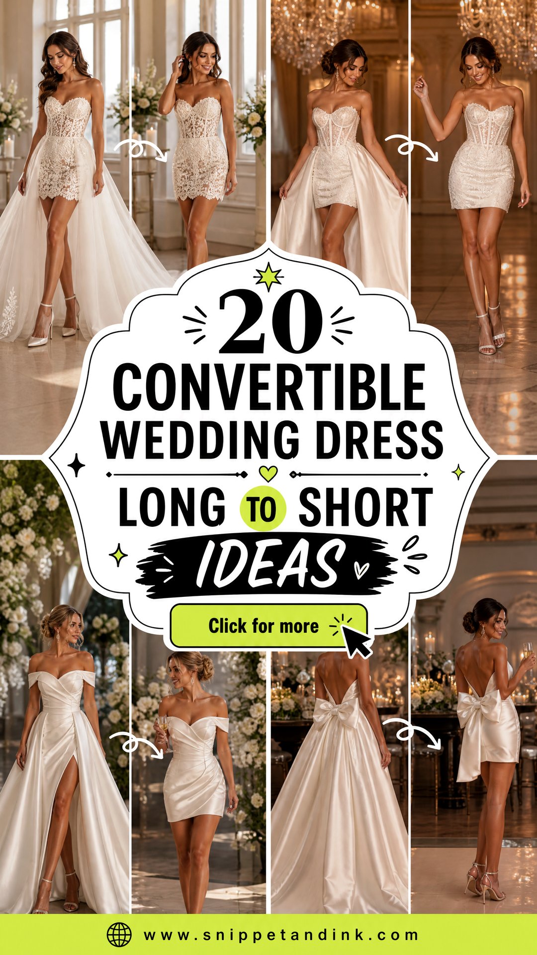20 Convertible Wedding Dress Long to Short Ideas Brides Love - 20 Convertible Wedding Dress Long to Short Ideas Brides Love