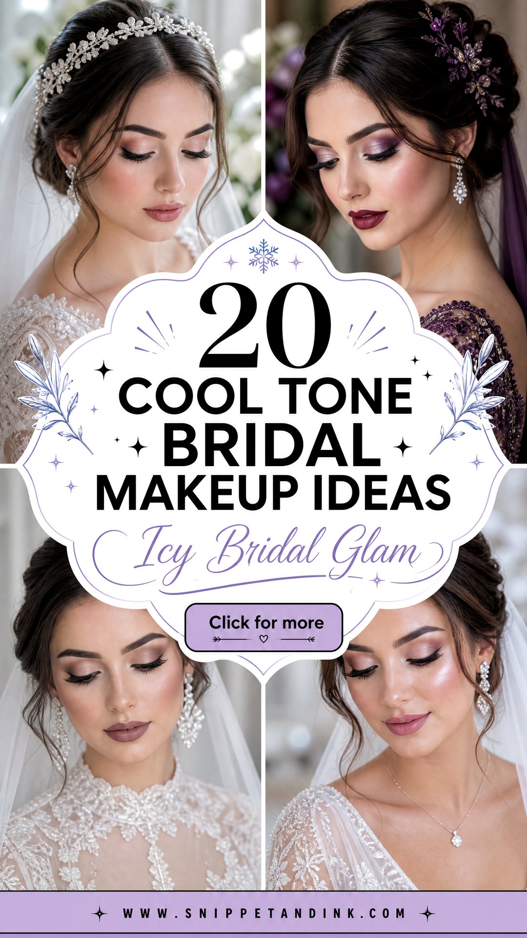 20 Cool Tone Bridal Makeup Ideas for Timeless Icy Glam - 20 Cool Tone Bridal Makeup Ideas for Timeless Icy Glam