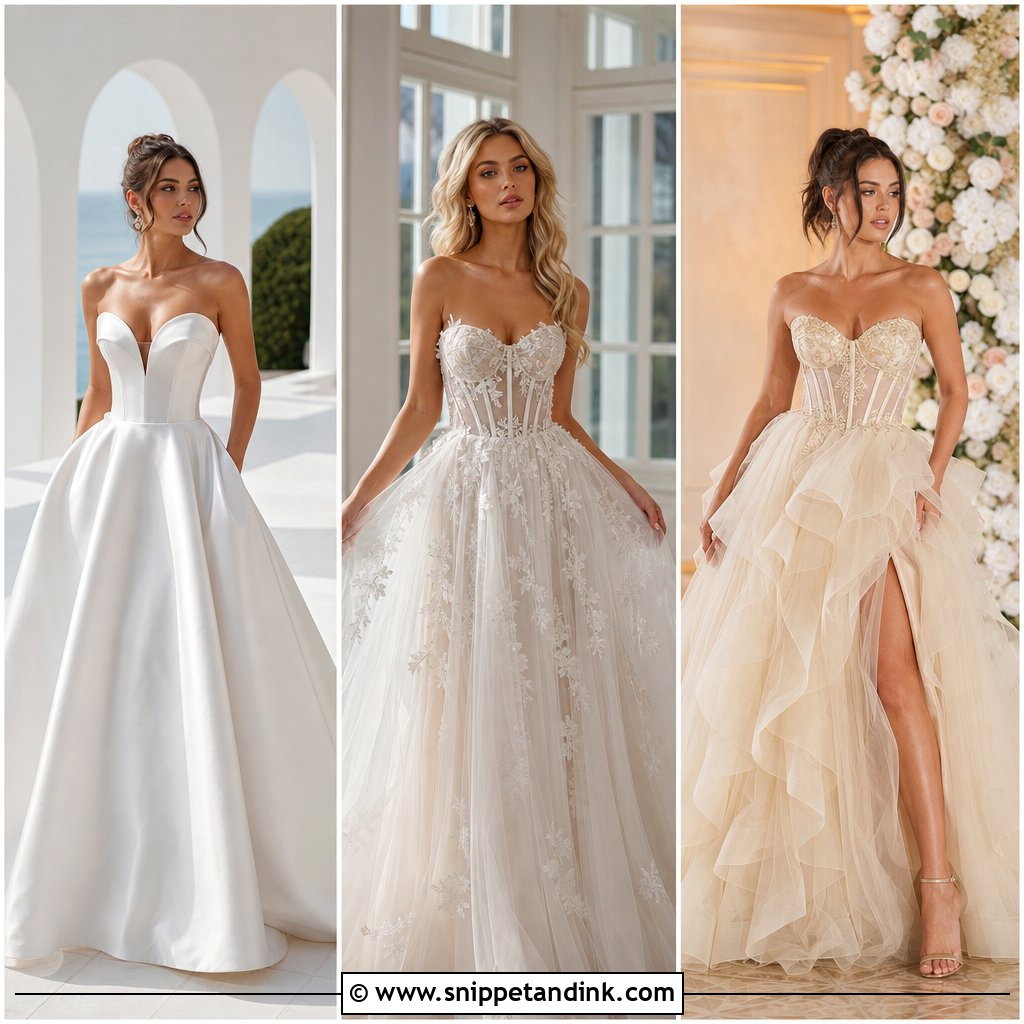 20 Corset Ball Gown Wedding Dress Ideas for Regal Bridal Style