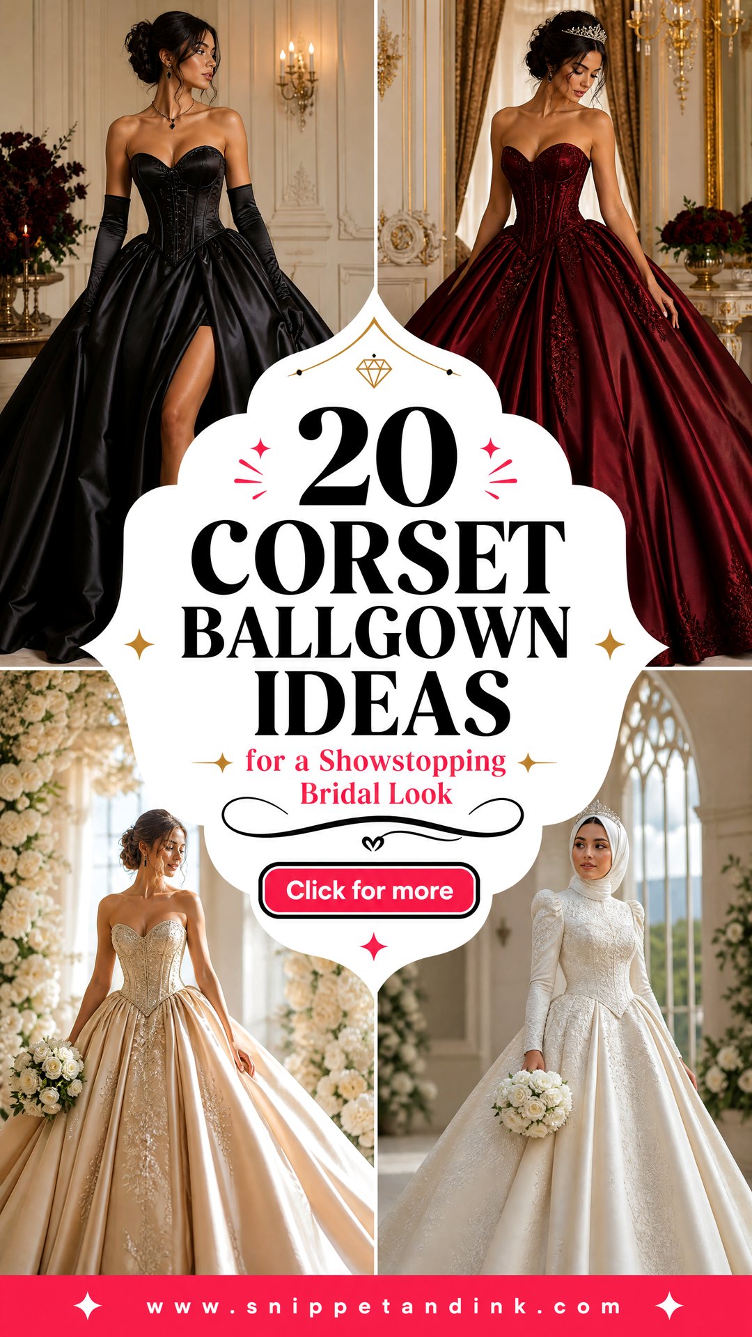 20 Corset Ballgown Ideas for a Showstopping Bridal Look - 20 Corset Ballgown Ideas for a Showstopping Bridal Look