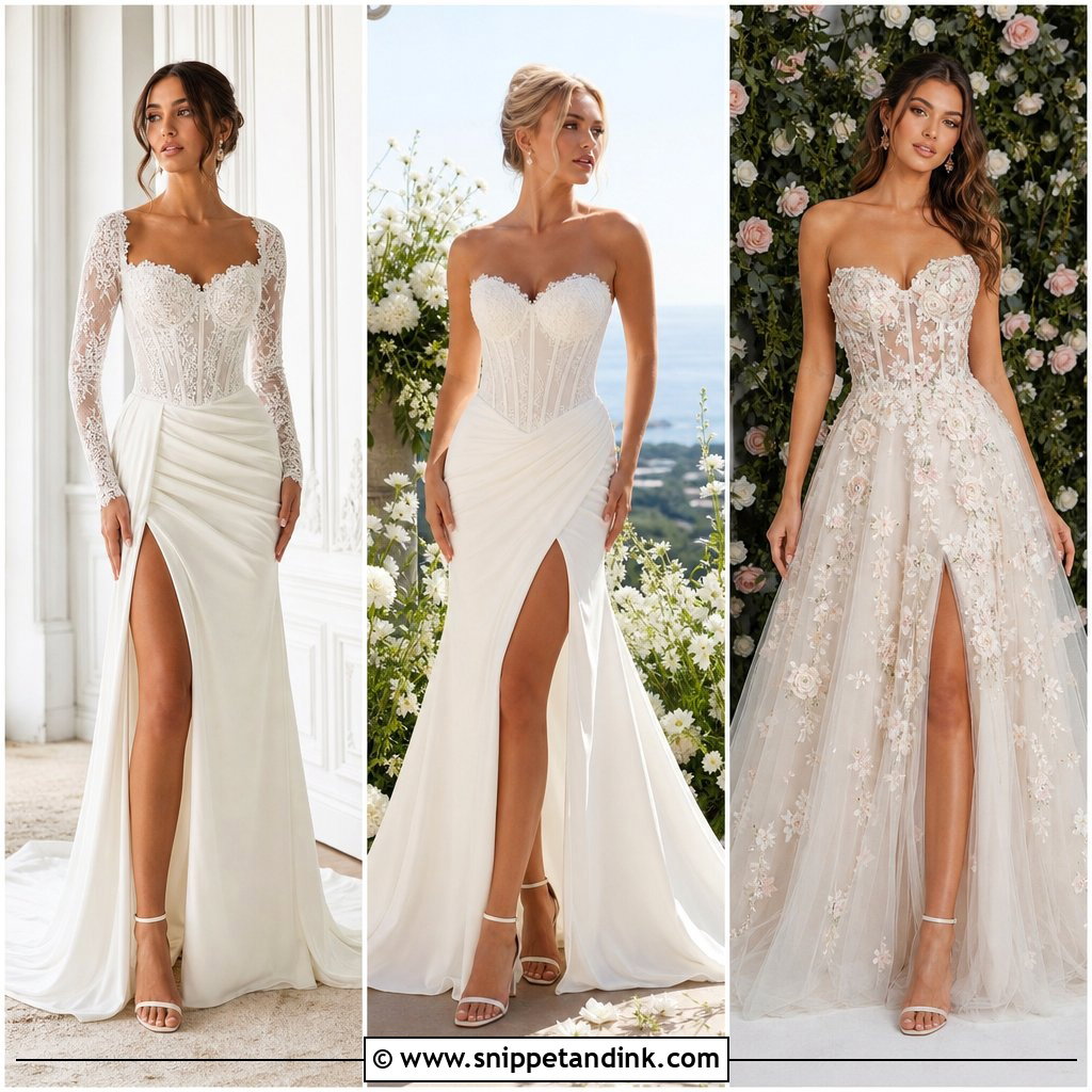 20 Corset Basque Waist Wedding Dress Ideas for Modern Brides