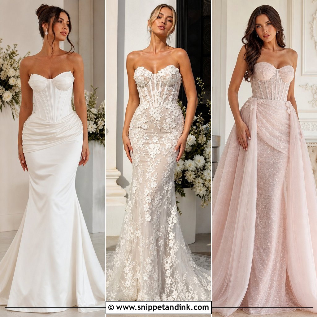 20 Corset Bridal Gown Ideas for a Dreamy Modern Wedding Look
