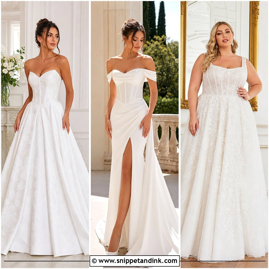 20 Corset Bride Dress Ideas for a Chic, Modern Wedding Look