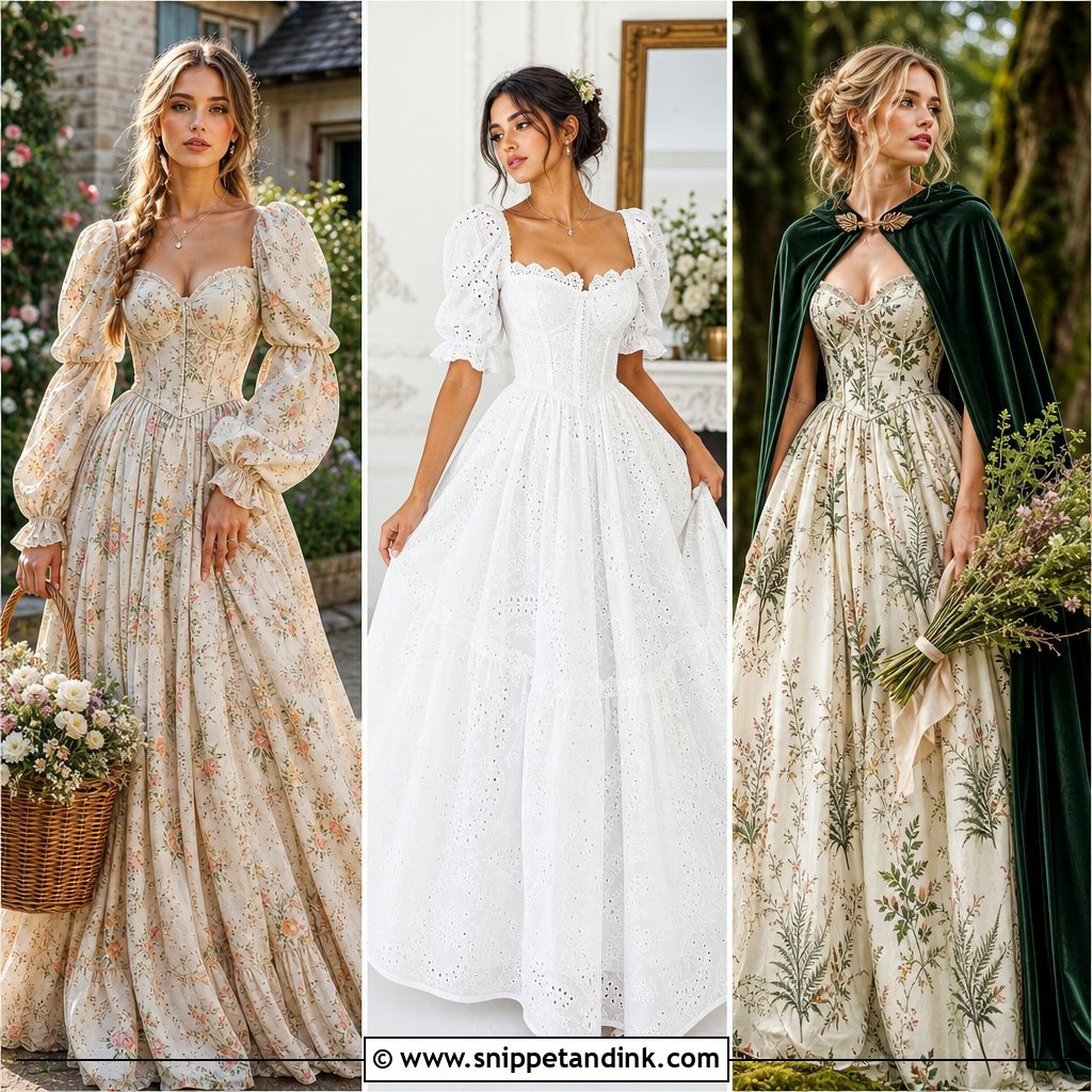 20 Cottage Core Gown Ideas for a Dreamy Outdoor Wedding