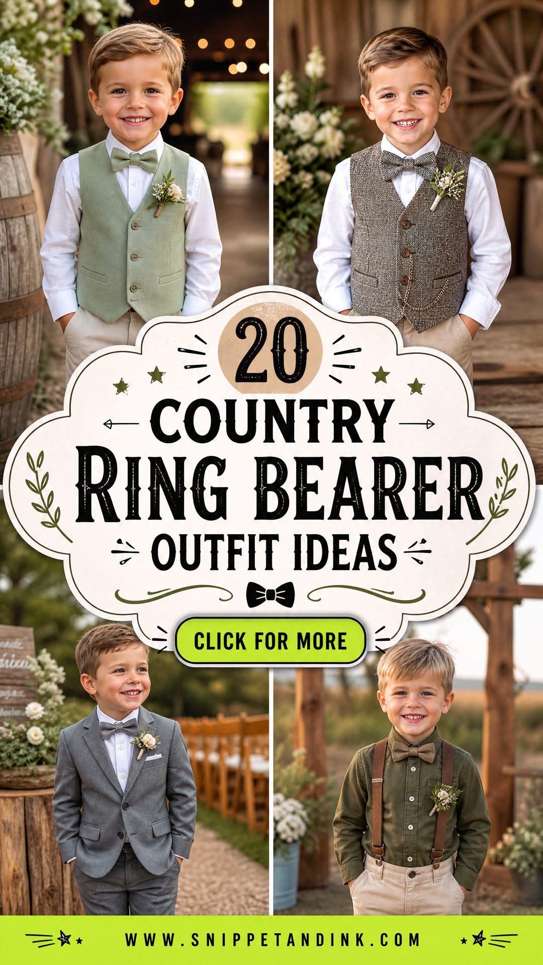 20 Country Ring Bearer Outfit Ideas for Rustic Ceremonies - 20 Country Ring Bearer Outfit Ideas for Rustic Ceremonies