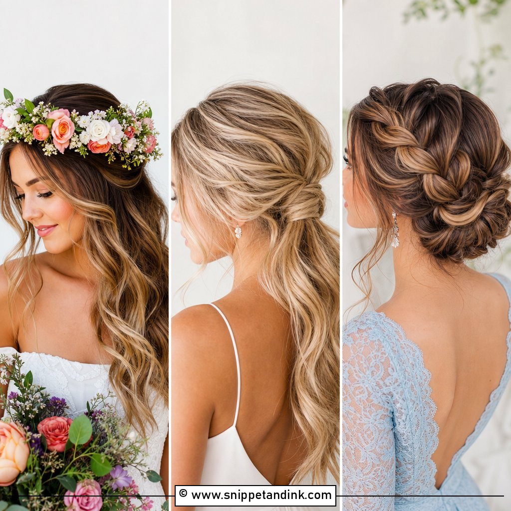 20 Country Wedding Hairstyles for Romantic Rustic Brides