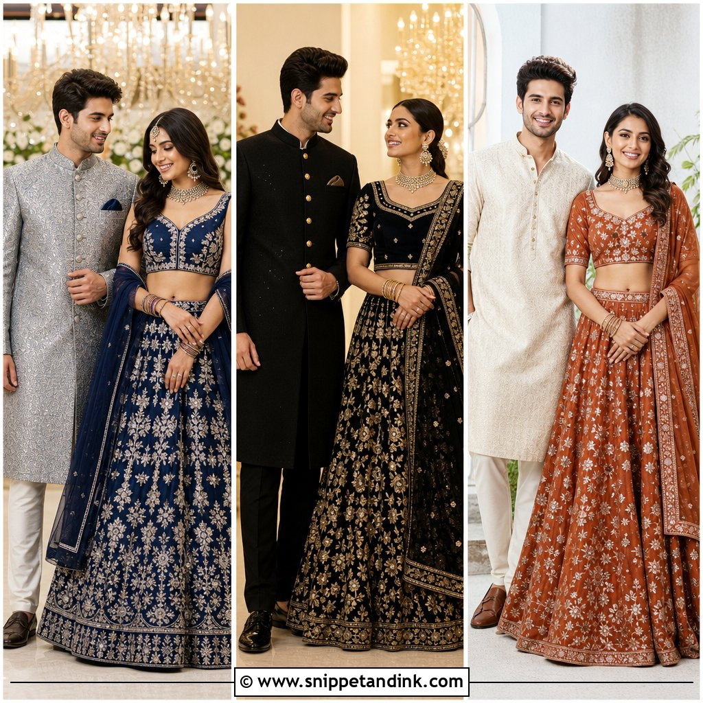 20 Couple Matching Dress Indian Wedding Ideas for a Regal Look