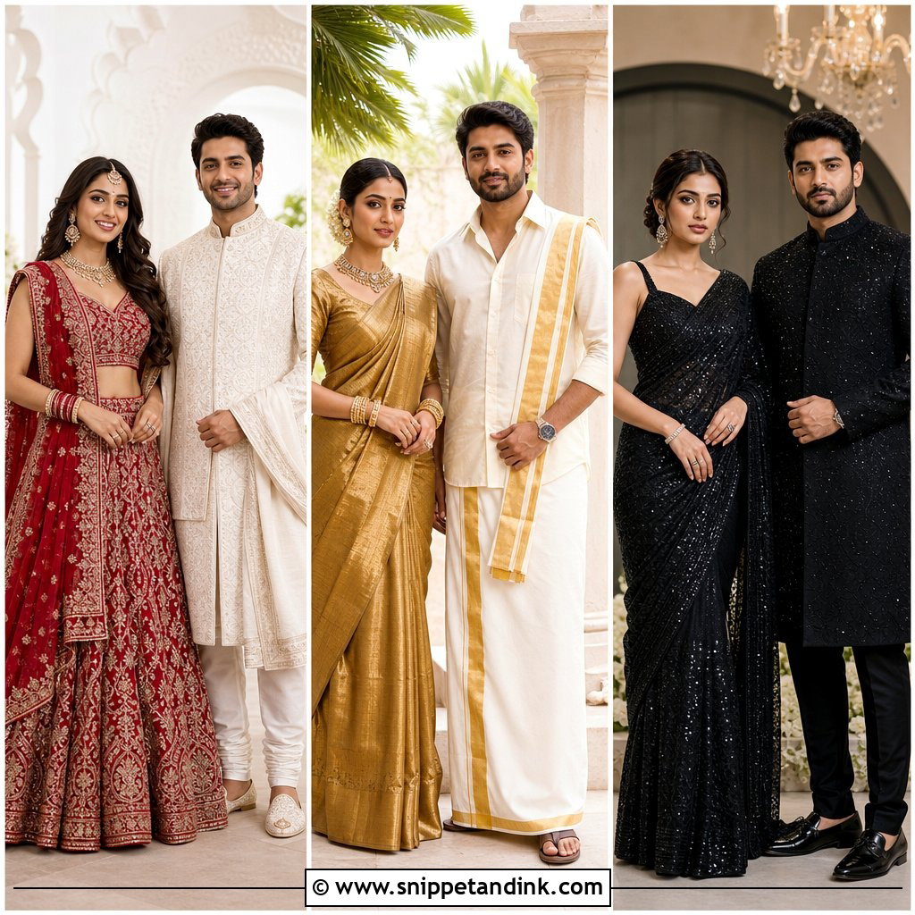 20 Couple Matching Outfits Indian Wedding for Picture-Perfect Style