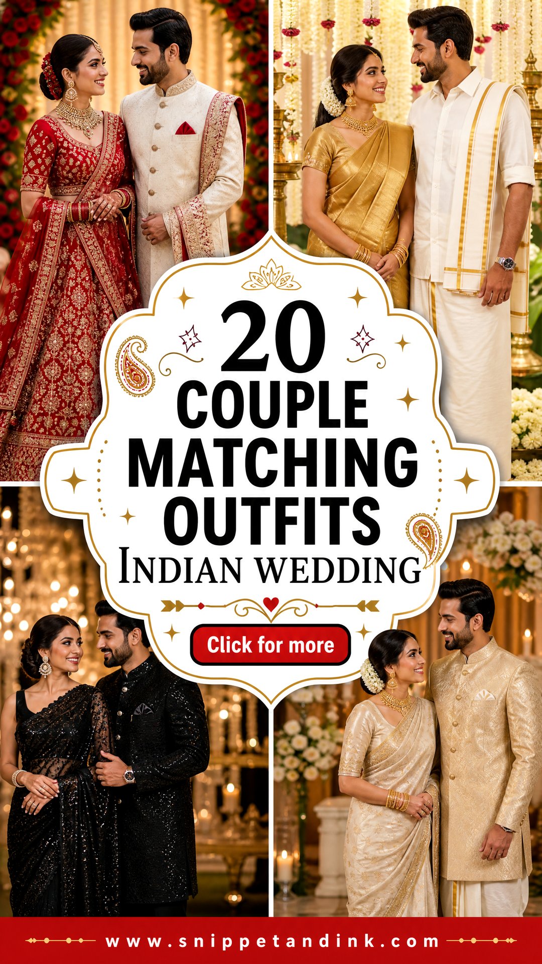 20 Couple Matching Outfits Indian Wedding for Picture-Perfect Style - 20 Couple Matching Outfits Indian Wedding for Picture-Perfect Style