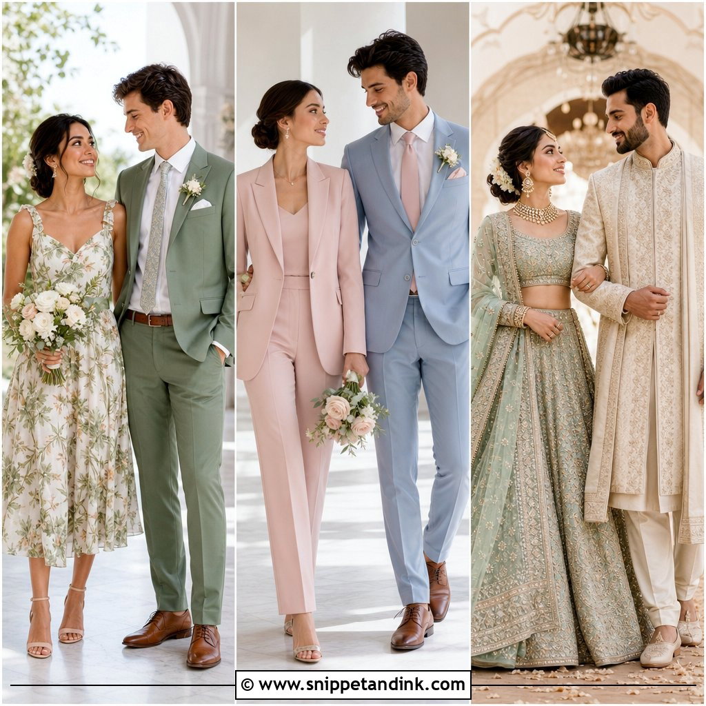 20 Couples Wedding Outfits Chic Ideas for Every Season