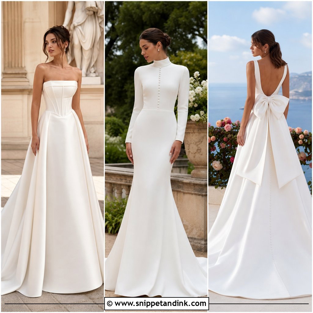 20 Court Train Wedding Dress Ideas for a Regal Bridal Look
