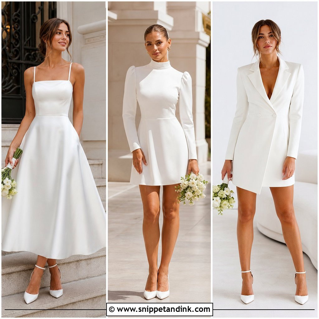 20 Court Wedding Gown Ideas for Chic, Modern Civil Ceremonies