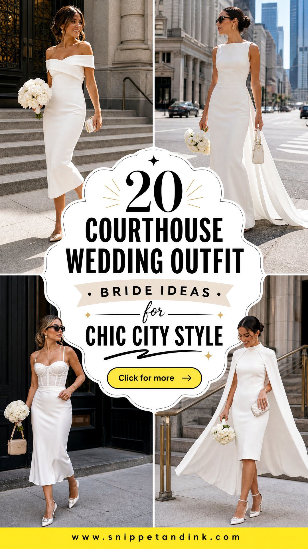 20 Courthouse Wedding Outfit Bride Ideas for Chic City Style - 20 Courthouse Wedding Outfit Bride Ideas for Chic City Style