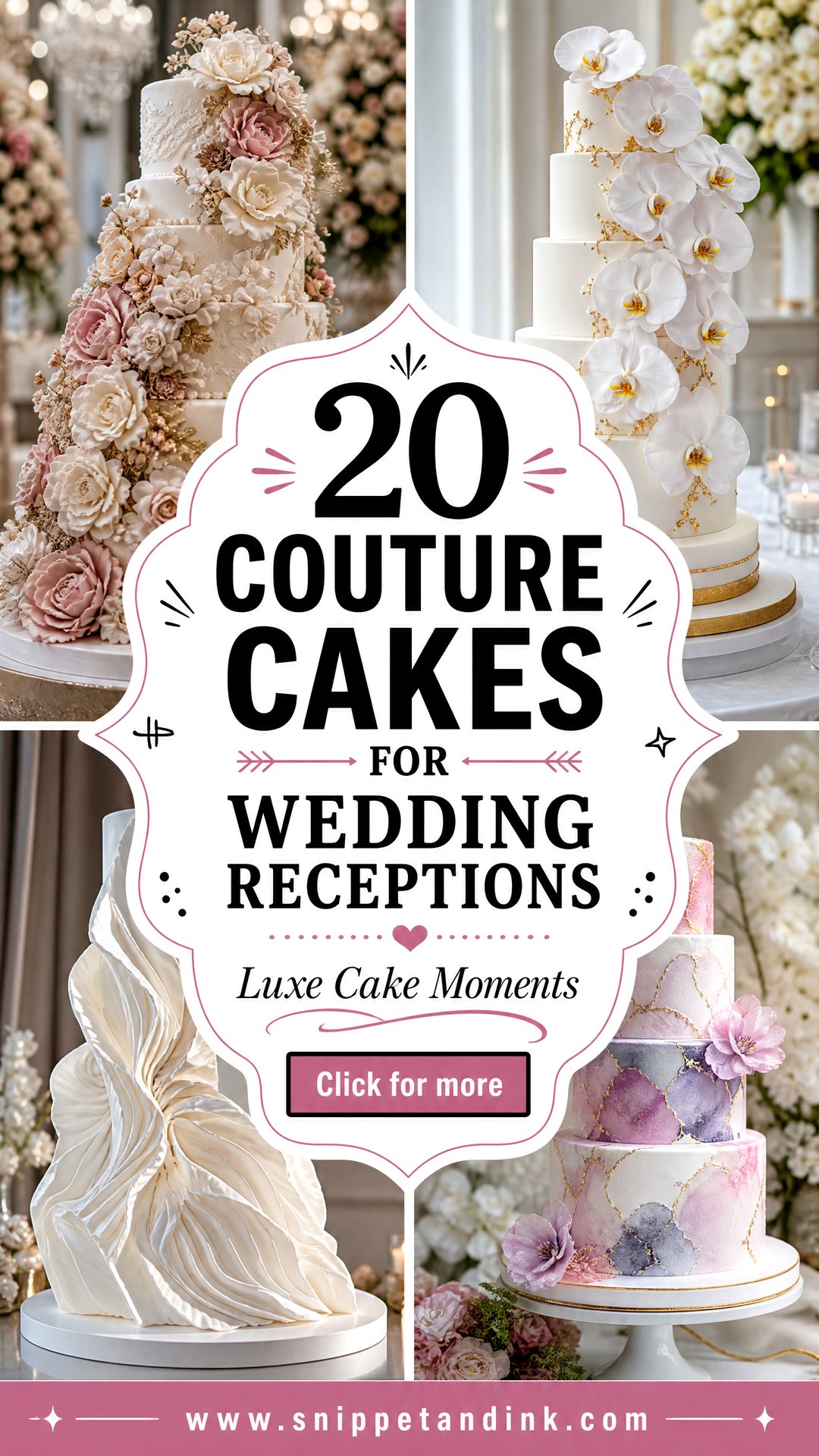 20 Couture Cakes for Wedding Receptions That Feel Luxe - 20 Couture Cakes for Wedding Receptions That Feel Luxe