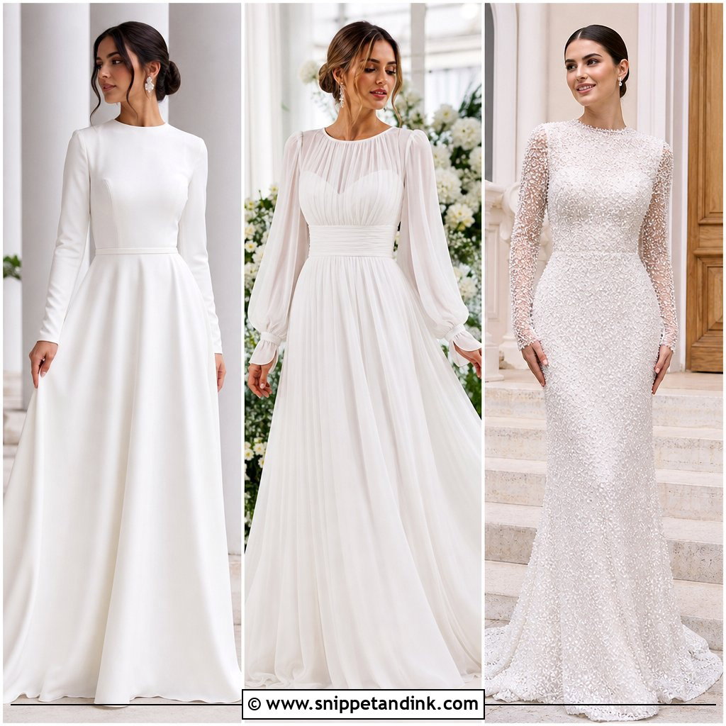 20 Covered Wedding Dresses: Chic Modest Looks for Modern Brides