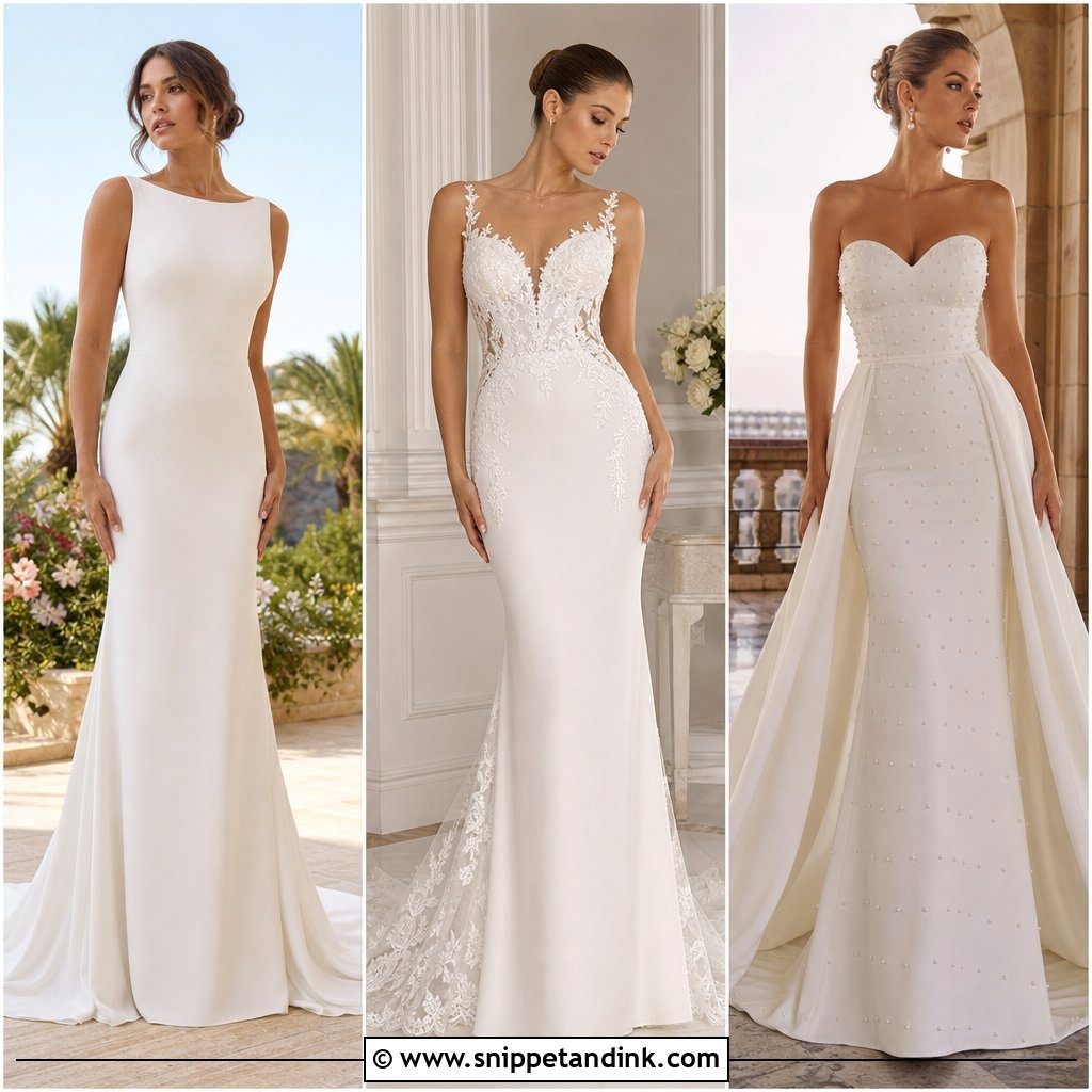 20 Crepe Gown Styles for Wedding: Chic Looks for Modern Brides