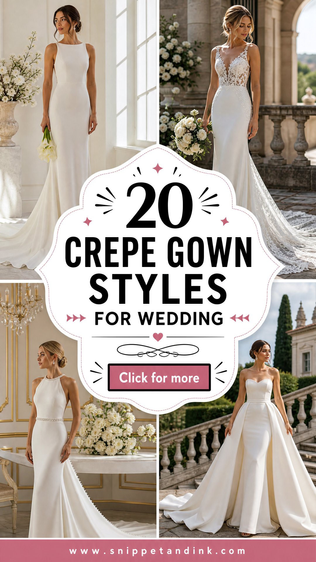 20 Crepe Gown Styles for Wedding Chic Looks for Modern Brides - 20 Crepe Gown Styles for Wedding: Chic Looks for Modern Brides