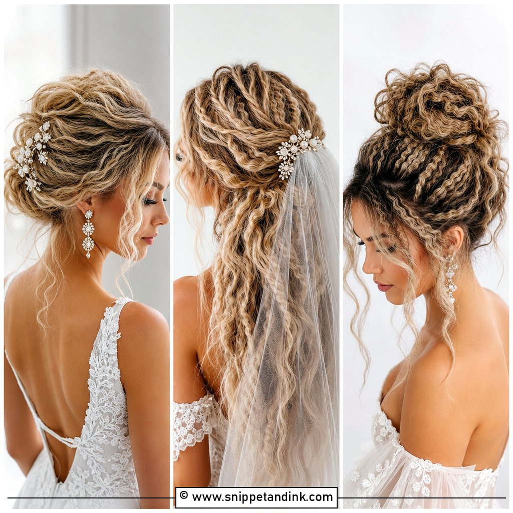 20 Crimped Wedding Hair Ideas for Bold Romantic Texture