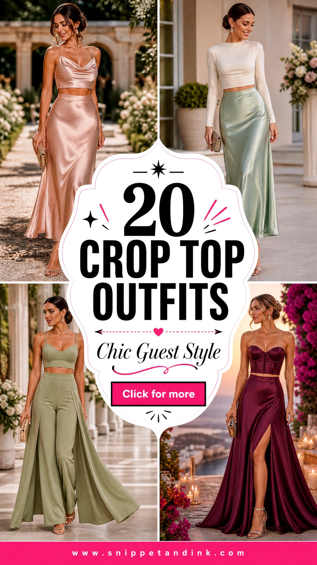 20 Crop Top Outfits for a Wedding Guest That Feel Chic - 20 Crop Top Outfits for a Wedding Guest That Feel Chic