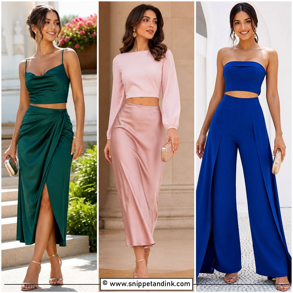 20 Crop Top Outfits for a Wedding Guest That Feel Chic