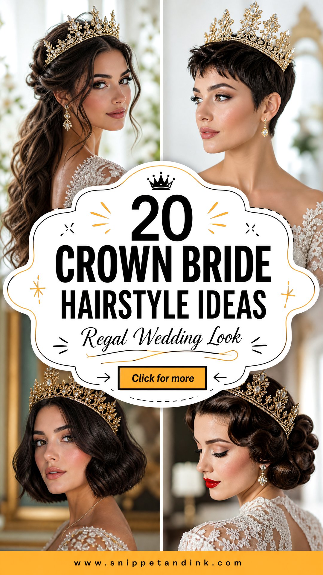 20 Crown Bride Hairstyle Ideas for a Regal Wedding Look - 20 Crown Bride Hairstyle Ideas for a Regal Wedding Look