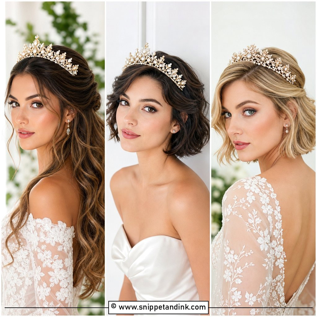 20 Crown Bride Hairstyle Ideas for a Regal Wedding Look