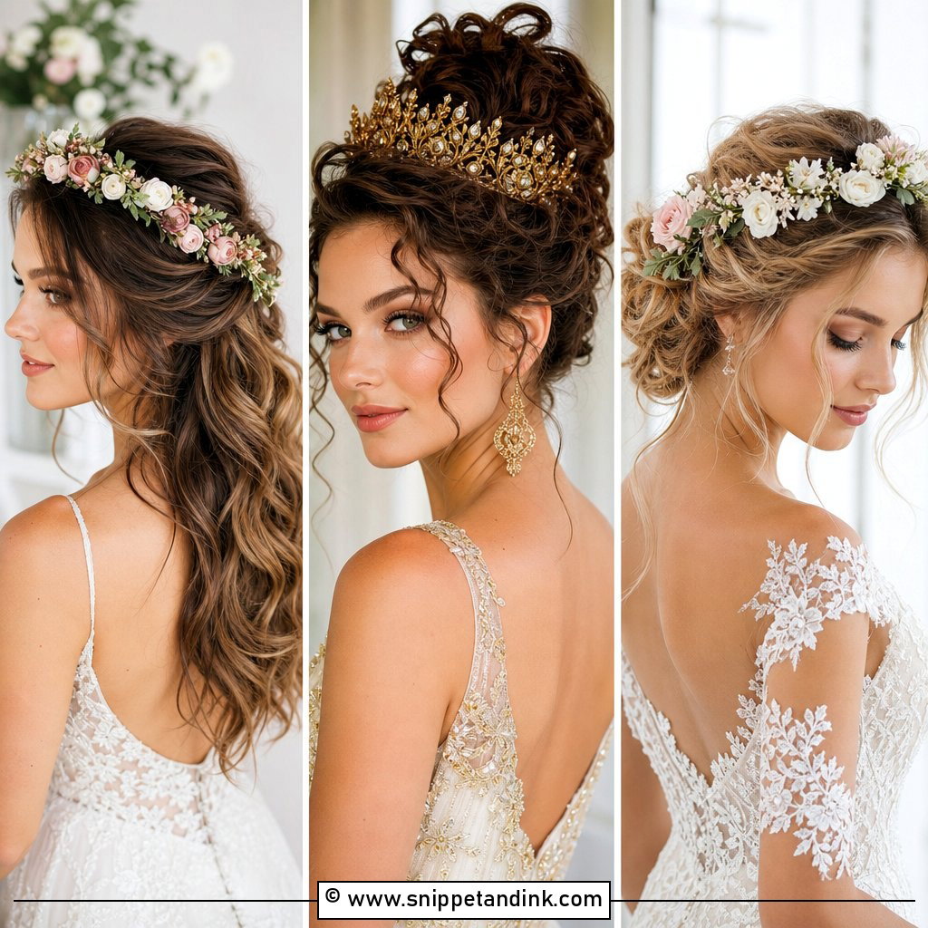 20 Crown Wedding Hair Ideas for Regal Bridal Beauty