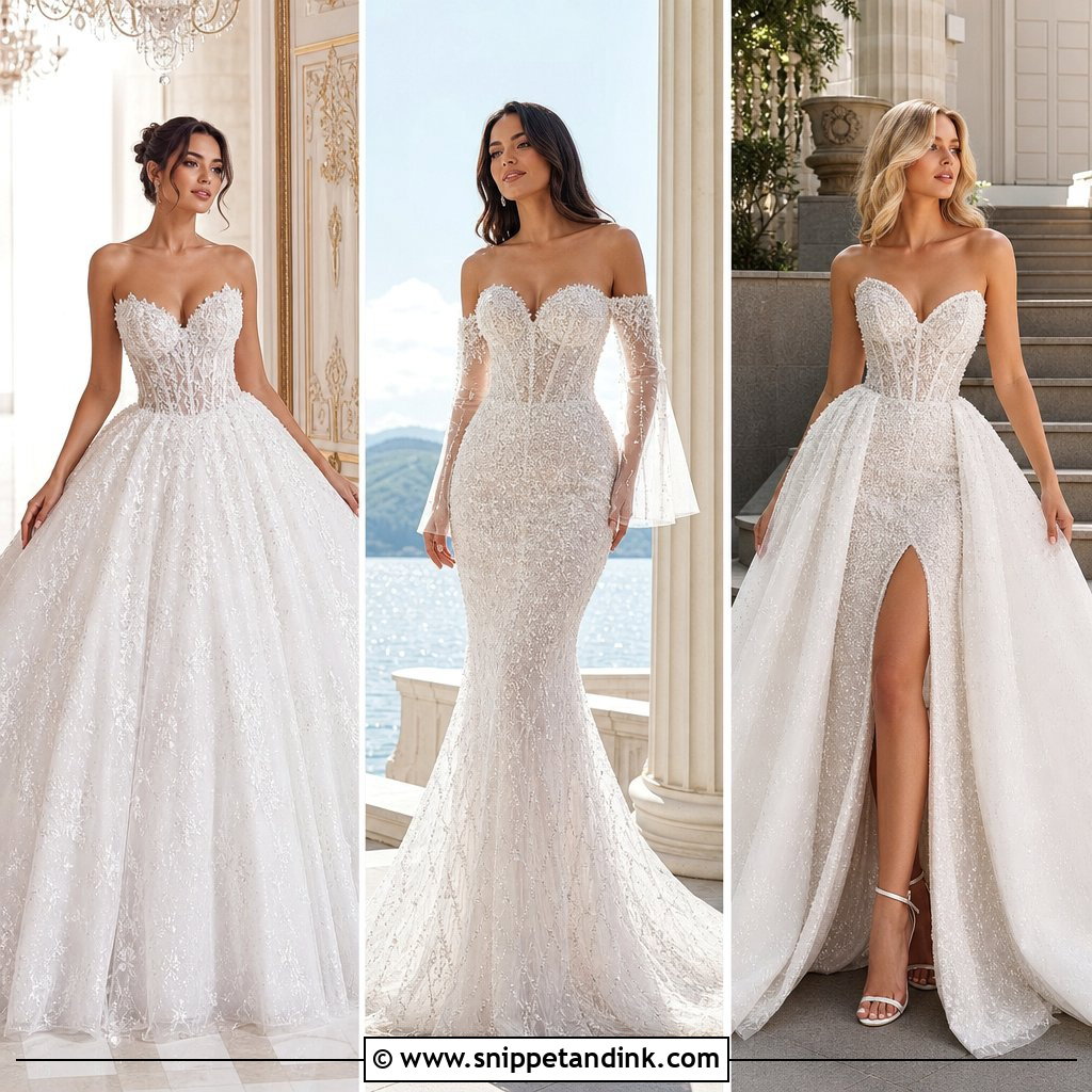 20 Crystal Wedding Dress Ideas: Dazzling Styles for Modern Brides