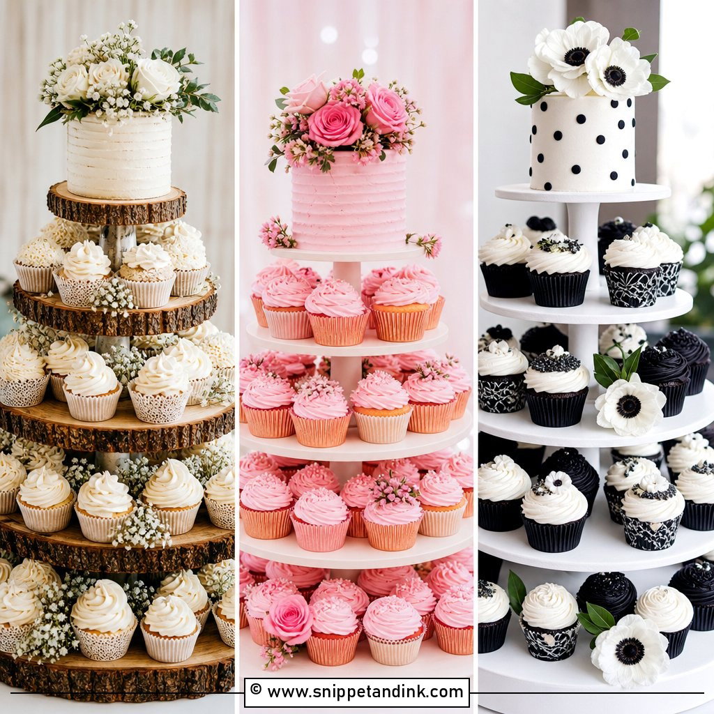 20 Cupcake Wedding Cake Ideas for Sweet Modern Receptions