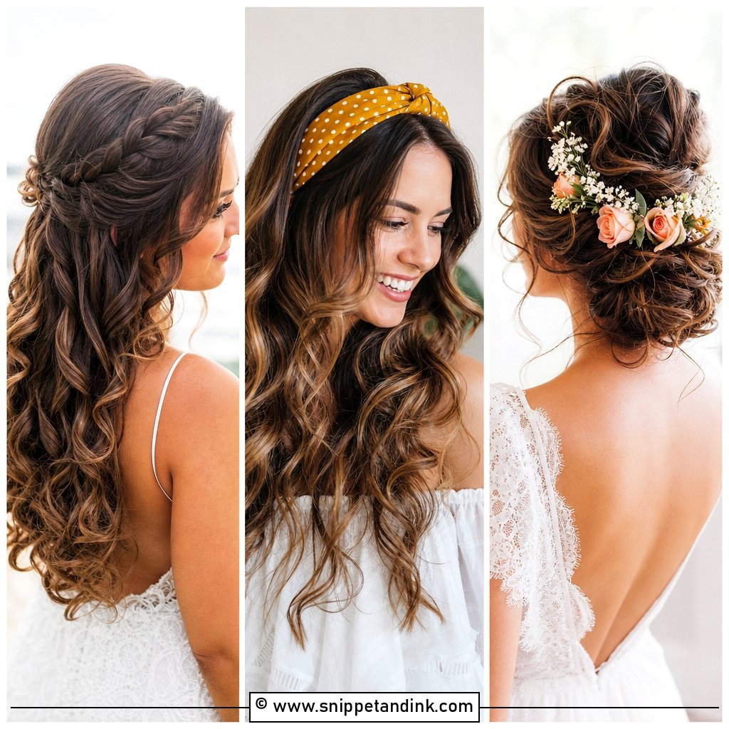 20 Curl Hairstyles for Wedding Guests Brides and Parties