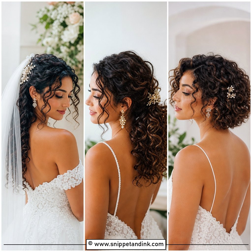 20 Curl Wedding Hair Styles for Romantic Bridal Inspiration