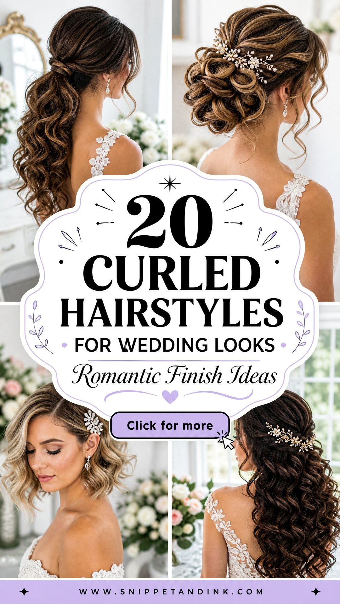 20 Curled Hairstyles for Wedding Looks With Romantic Finish - 20 Curled Hairstyles for Wedding Looks With Romantic Finish