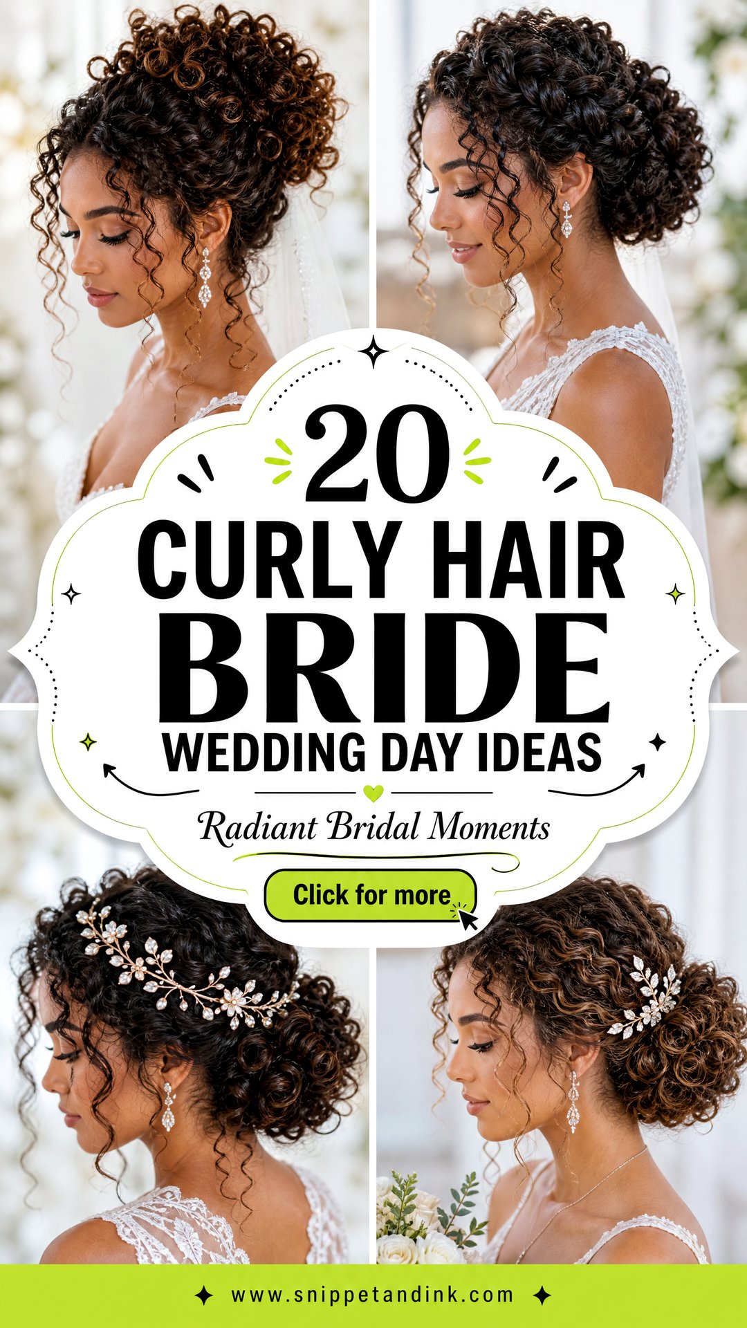 20 Curly Hair Bride Wedding Day Ideas for Radiant Moments - 20 Curly Hair Bride Wedding Day Ideas for Radiant Moments