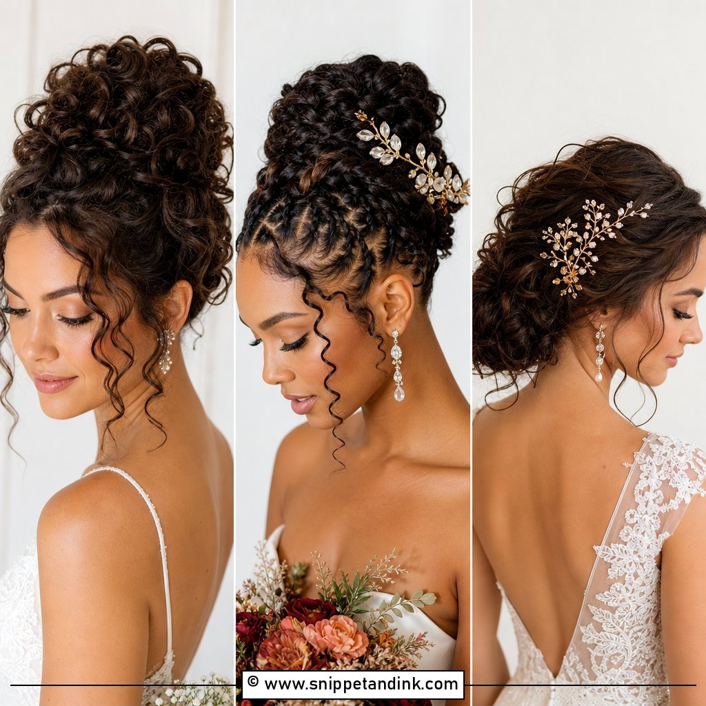 20 Curly Hair Bride Wedding Day Ideas for Radiant Moments