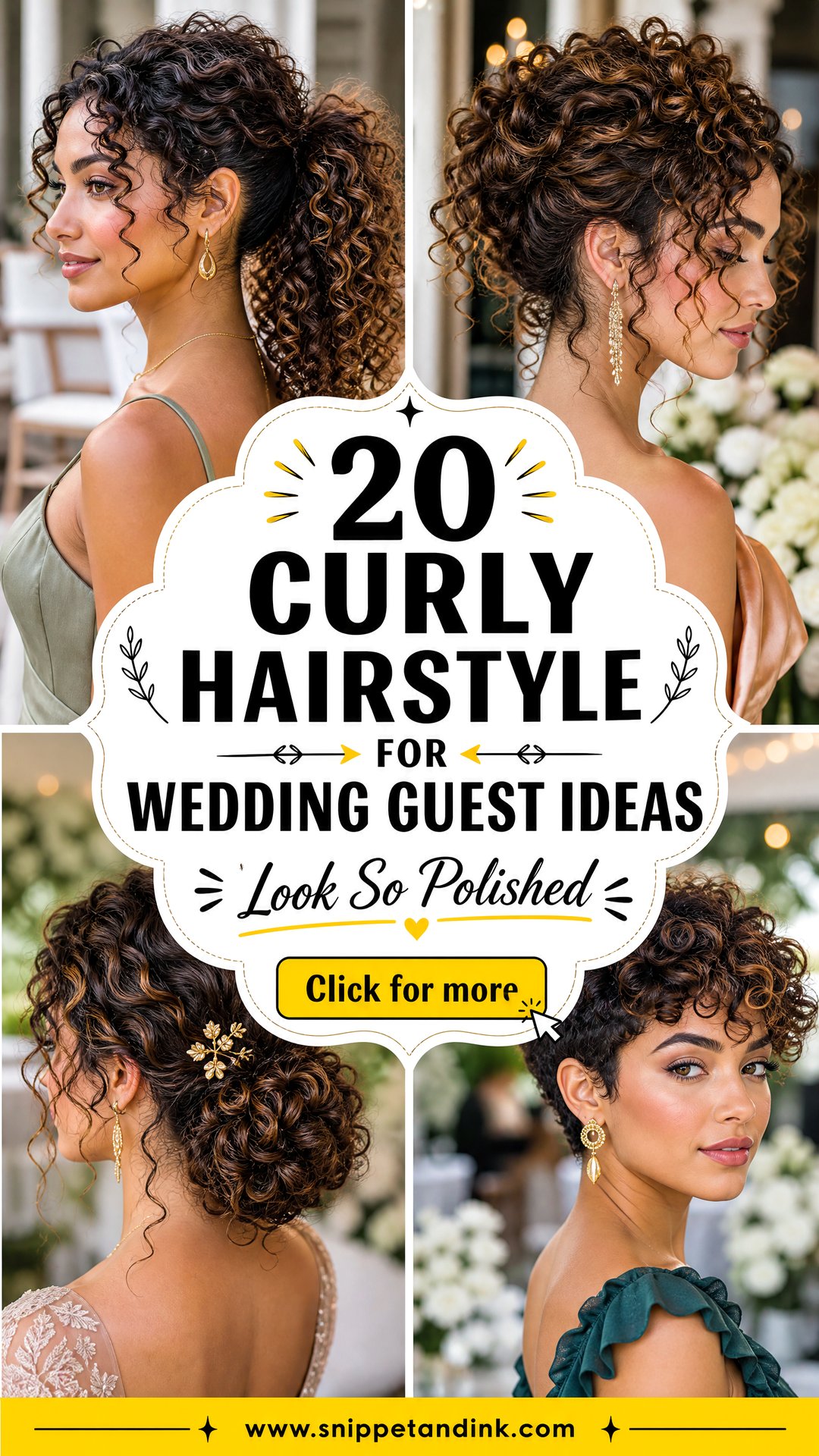 20 Curly Hairstyle for Wedding Guest Ideas to Look Polished - 20 Curly Hairstyle for Wedding Guest Ideas to Look Polished