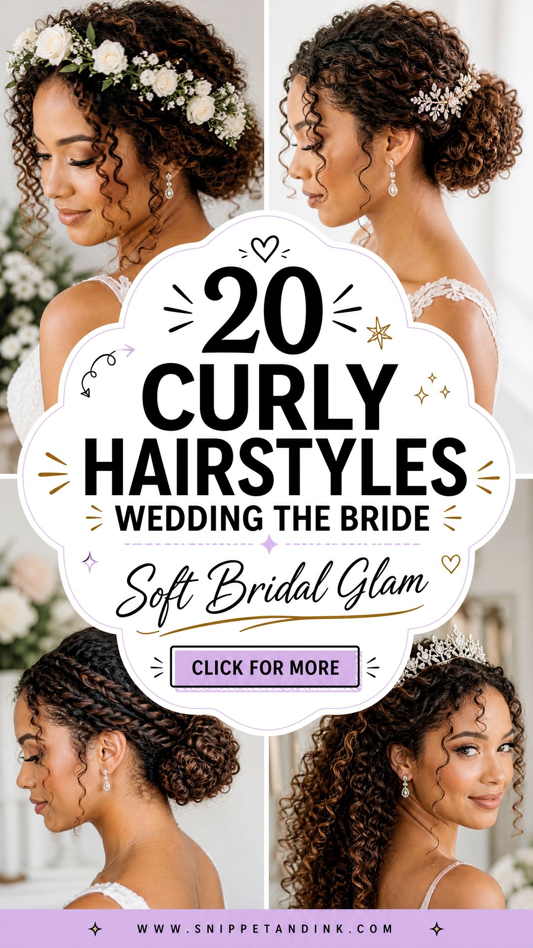 20 Curly Hairstyles Wedding the Bride for Soft Bridal Glam - 20 Curly Hairstyles Wedding the Bride for Soft Bridal Glam
